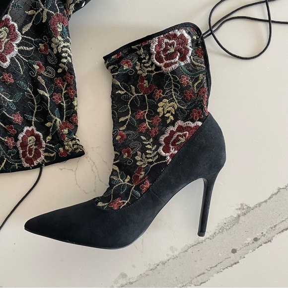 Zara Embroidered Boots - Picture 4 of 11